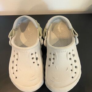 CROCS Gray Echo Clogs Toddler Kids 8c